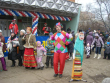 Аниматоры, скоморохи на Масленицу