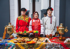  Блинная и чайная станции на Масленицу