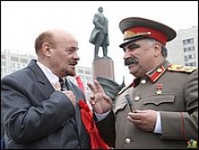 Поздравления от двойников (Сталин, Брежнев, Ленин)