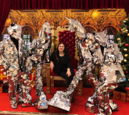 Зеркальные люди ( поздравления ,вручение подарков,фотосессия) на 8 марта