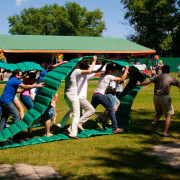 Аттракцион танчики гусеницы