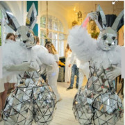 Зеркальные люди на мероприятия